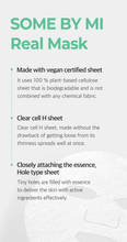 Load image into Gallery viewer, SOME BY MI Real Care Vegan Face Sheet Mask