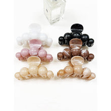 Load image into Gallery viewer, Large Marbled Lightly Glittered Pearl Hair Claw - The Boutique by Sour Apple Beauty Bar