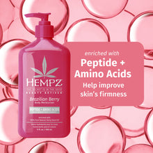 Load image into Gallery viewer, Brazilian Berry Herbal Body Moisturizer with Peptides + Amino Acids