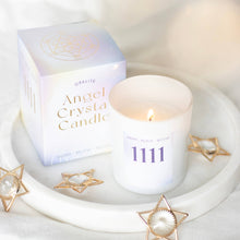 Load image into Gallery viewer, 1111 Angel Number Crystal Chip Candle - The Boutique by Sour Apple Beauty Bar