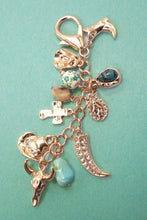 Load image into Gallery viewer, WESTERN PORCELAIN CROSS BOOT COWBOY HAT BAG CHARM