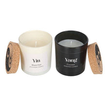 Load image into Gallery viewer, Set of 2 Yin Yang Black Oud and Coconut Candles - The Boutique by Sour Apple Beauty Bar