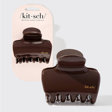 Load image into Gallery viewer, Recycled Plastic Puffy Cloud Clip 1pc - Chocolate
