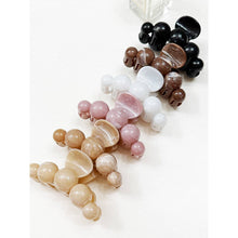 Load image into Gallery viewer, Large Marbled Lightly Glittered Pearl Hair Claw - The Boutique by Sour Apple Beauty Bar