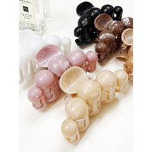 Load image into Gallery viewer, Large Marbled Lightly Glittered Pearl Hair Claw - The Boutique by Sour Apple Beauty Bar