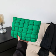 Load image into Gallery viewer, QUILTED PUFFY COSMETIC MAKEUP POUCH CLUTCH BAG
