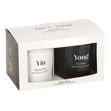 Load image into Gallery viewer, Set of 2 Yin Yang Black Oud and Coconut Candles - The Boutique by Sour Apple Beauty Bar