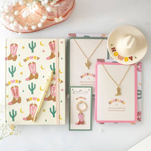 Load image into Gallery viewer, Pink Cowboy Boot Keyring