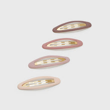 Load image into Gallery viewer, Enamel Snap Clips 4pc - Terracotta