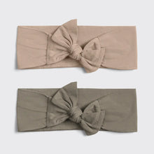 Load image into Gallery viewer, Cotton Adjustable Headband 2pc - Eucalyptus
