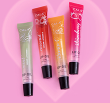 Load image into Gallery viewer, CALA LIP OIL TRIO WATERMELON STRAWBERRY JOJOBA ARAGAN MINT