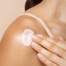 Load image into Gallery viewer, Person applying cream to their shoulder with a neutral background