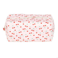 Load image into Gallery viewer, Heart Cherry Print Makeup Bag