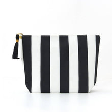 Load image into Gallery viewer, Striped Tassel Makeup Pouch - The Boutique by Sour Apple Beauty Bar