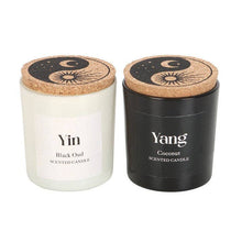 Load image into Gallery viewer, Set of 2 Yin Yang Black Oud and Coconut Candles - The Boutique by Sour Apple Beauty Bar