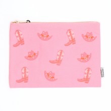 Load image into Gallery viewer, Cowgirl Boot and Hat - Canvas Pouch