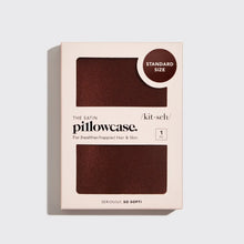 Load image into Gallery viewer, Satin Pillowcase - Chocolate