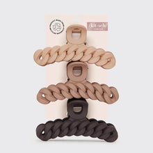 Load image into Gallery viewer, Eco-friendly Chain Claw Clip 3pc Set - Neutral