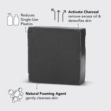 Load image into Gallery viewer, Charcoal Detoxifying Body Wash Bar