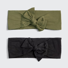 Load image into Gallery viewer, Cotton Adjustable Headband 2pc - Moss