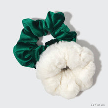 Load image into Gallery viewer, Elf x kitsch Scrunchies 2pc - White &amp; Green
