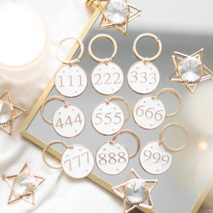 111 Angel Number Keyring