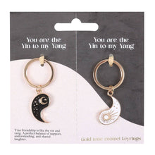 Load image into Gallery viewer, Pair of Yin Yang Best Friend Keyrings
