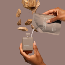 Load image into Gallery viewer, Refillable Santal Blanc Hydrating Pocket Hand Sanitizer - The Boutique by Sour Apple Beauty Bar
