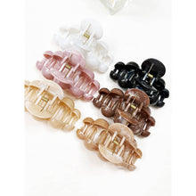Load image into Gallery viewer, Large Marbled Lightly Glittered Pearl Hair Claw - The Boutique by Sour Apple Beauty Bar
