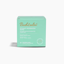 Load image into Gallery viewer, Box of BushBalm intimate refreshing wipes on a white background
