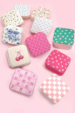 Load image into Gallery viewer, Travel Jewelry Organizer Box| Assorted Patterns - The Boutique by Sour Apple Beauty Bar

