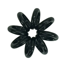 Load image into Gallery viewer, Mini Spiral Hair Ties 8 Pack - Black
