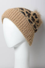 Load image into Gallery viewer, Leopard Knit Beanie
