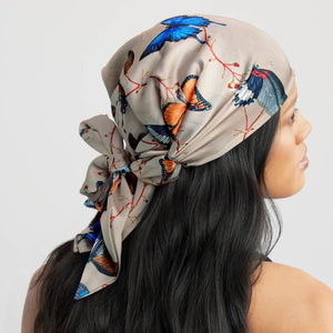 Hair Scarf - Retro Butterfly