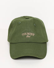 Load image into Gallery viewer, The &quot;COUNTRY GIRL&quot; Baseball Cap in Olive | Monika Hibbs
