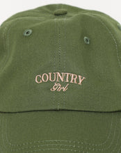 Load image into Gallery viewer, The &quot;COUNTRY GIRL&quot; Baseball Cap in Olive | Monika Hibbs
