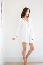 Load image into Gallery viewer, Classic Sleep Shirt in Ivory
