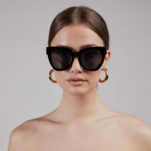 Load image into Gallery viewer, HAYLEY | Shady Lady Sunglasses - Black - The Boutique by Sour Apple Beauty Bar
