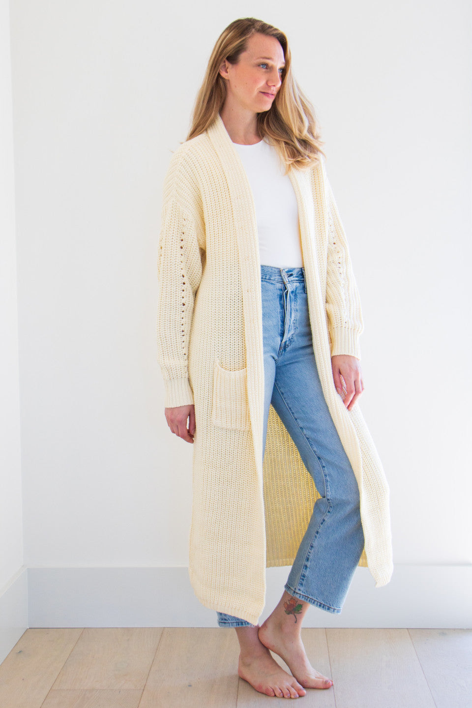 Cream cardigan shop