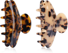 Load image into Gallery viewer, Large Tortoise Hair Claw Clips | Dark &amp; Light
