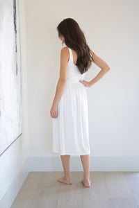 The Penelope Midi Dress in Ivory